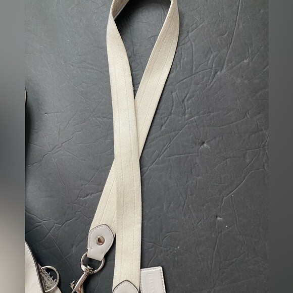 COACH  Legacy Poppy  Leather Rocker Crossbody Double Handles Ivory 16285 - Picture 15 of 16